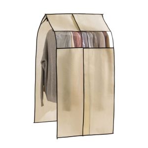 MUMU Non-woven Clothes Dust Cover Thickened Waterproof Floor-standing Coat Hanger Cover Modern Large Capacity Wardrobe Organizer for Bedroom