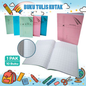 5/10/14MM Kotak]Grid Notebook Buku Tulis Kotak Murid SD Buku Catatan Sisiwa Note book Perlengkapan sekolah Buku Garis 5 / Garis 3 / Matematika Bintang Obor 38 lembar