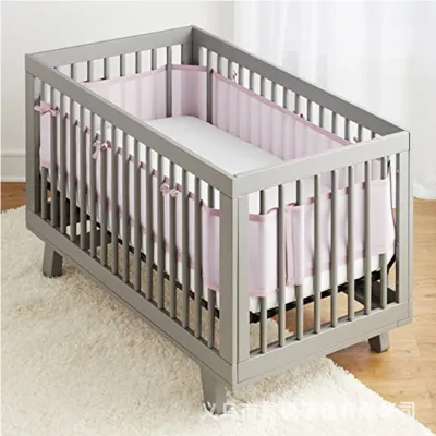Breathable Baby Cot Guard Liner for Cribs Bed Skirt