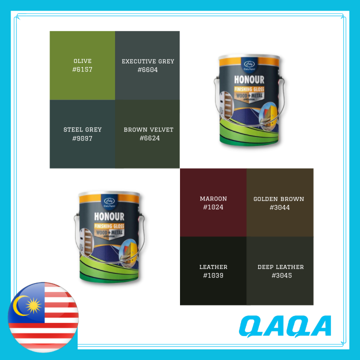 1L // 5L HONOUR AntiRust Gloss Paint ( Wood & Metal ) Lazada