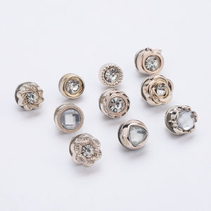 MT - 10PCS / SET BROS PIN DAGU FASHION WANITA KOREA MODEL INVISIBLE TANPA KANCING DAPAT DILEPAS