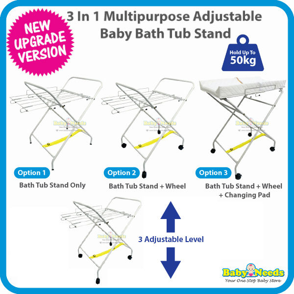 3 in 1 Folding Baby Bath Tub Stand Lazada