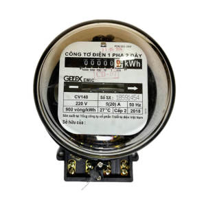 Công tơ điện 1 pha EMIC CV140 5(20)A có kiểm định
