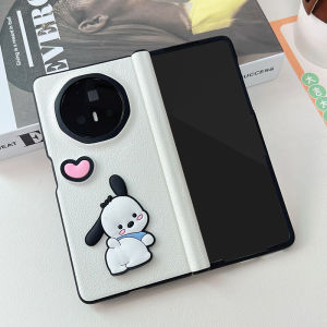 Dễ Thương Con Chó Trường Hợp Cho Honor Ma Thuật V3 Gấp Pu Sang trọng Da có nam châm chống sốc vỏ bọc bản lề Đầy Đủ-Vỏ điện thoại bảo vệ thân Phụ Kiện Cho Honor Magicv3