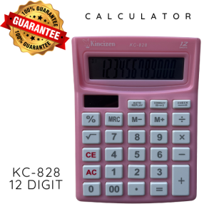 Kalkulator Warna Pink Biru Muda Pabrik Kantor Dagang Sekolah 12 Digit 135cm X 105cm Citizen CT 828