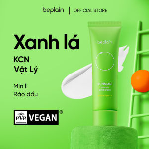 Kem Chống Nắng Kiềm Dầu Kháng Nước Beplain Sunmuse Mineral Sunscreen SPF50+ PA++++ 50ml xanh lá ( MÃ 302)