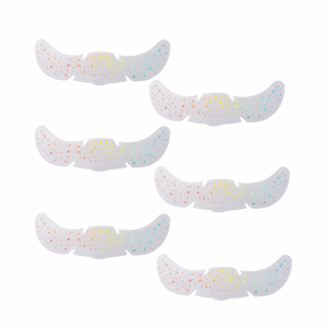 KEND 6 Sheets Heart Star Pattern Glitter Freckles Stickers Creative Waterproof Temporary Tattoo Stickers Temp Tattoos Hot Stamping Fake Freckles Stickers Festival Accessories