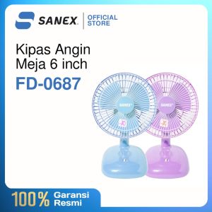 KIPAS ANGIN MEJA Sanex Kipas Angin Meja Ukuran 6 Inch - GARANSI RESMI 1TH