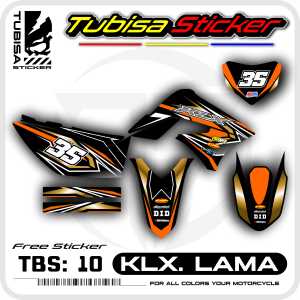 Sticker Striping Kawasaki KLX Lama - Stiker Striping Variasi KLX Lama.TBS.SF.10