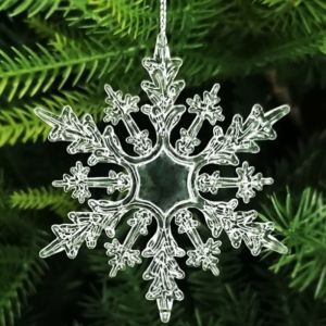 5 /10 Pcs Christmas Crystal Snowflake Pendant Acrylic Snowflake Xmas Tree Hanging Home New Year Decoration Ornament