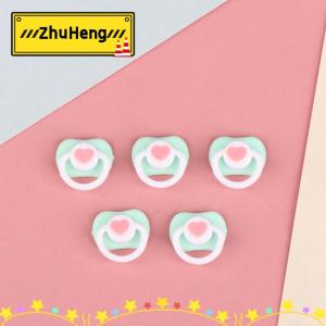 zhuheng 5 cái núm vú giả búp bê mini đáng yêu Đồ dùng nhà chơi núm vú giả cho búp bê ob11 BJD Búp bê em bé Đồ chơi trẻ em phụ kiện núm vú giả cho em bé