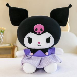 38CM Sanrio Kuromi Cartoon Plush Dolls My Anime Princess dress Dolls Soft Stuffed Kids Gift Plush Toys