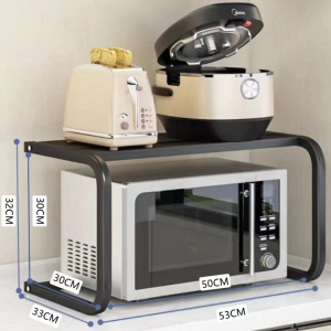 HANGROO YIK (พร้อมส่ง) ชั้นวางไมโครเวฟ ชั้นวางของในครัว 1-2 ชั้น ชั้นวางอเนกประสงค์