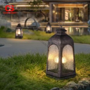 Đèn Lồng Kim Loại Phong Cách Hoài Cổ Trang Trí Không Gian