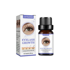 Ready Stock | Jaysuing Eyelash Growth Serum Fast Fuller Thicker Natural Plants Eye Lashes Liquid Essential Oil Makeup Eyelash Enhancement Essence 10ml
