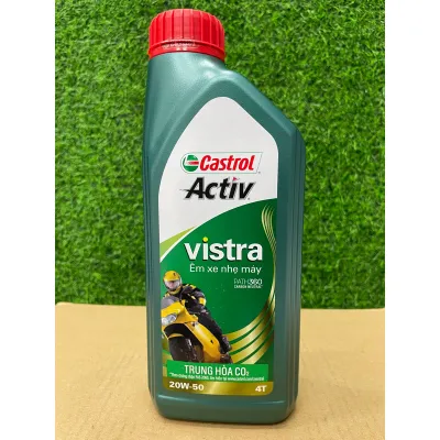 [HÀNG CHÍNH HÃNG] Nhớt Castrol Vistra 20W50 (0.8L & 1.0L) - Xe số - Xe côn