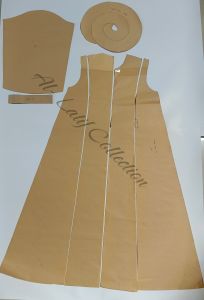 pola instan / pola jiplak Gamis Attha