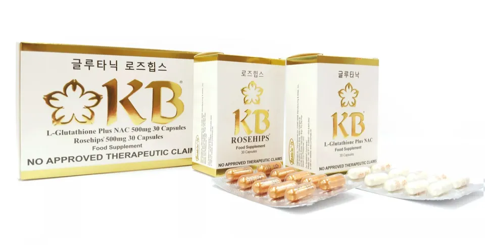 kb l glutathione plus nac KB L-Glutathione Plus NAC 500mg 30 Capsules Rosehips 500mg 30 Capsules BUY  1 TAKE 1 main image 0