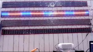 Lampu Strobo 7 baris kaca mobil untuk bus dan truk Car 200cm Stepdown 24Volt