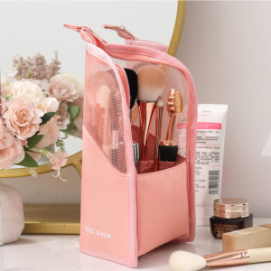 Fashion Eyebrow Pencil Tote Waterproof Portable Makeup Bag for Cosmetic Brush Lipstick Highlight Stick Organize