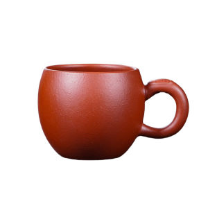 壶芝宴小号紫砂茶杯带把主人杯纯手工朱泥品茗杯功夫茶具杯子宜兴
