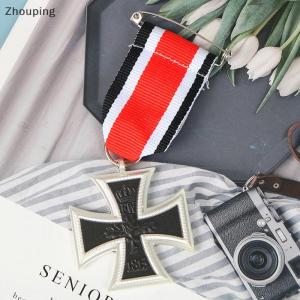 【ZP】 Flash Sale Cute 1Pc Germany Medal 1813 1870 Year Iron Cross Medal Badge Pin With Ribbon
