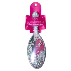 Packed Party Confetti Detangling Hair Brush: Fun Colorful and Effective Tangle-Free Styling Soft Plastic Bristles