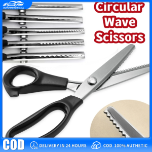 【COD/Original】Tailor scissors Pinking Shears Zig Zag Sewing Cut Serrated Lace Scissors Sewing Accessories