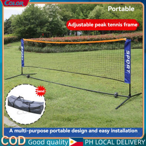 3M Badminton Rack Standard Block Folding Portable Indoor and Outdoor Competition Adjustable Simple Mobile Ball Stand