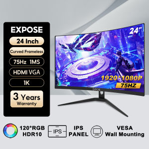 EXPOSE Gaming Monitor 165hz Curved 4K display computer monitor 27/24 inch Frameless Full Screen 1MS HDMI/DP/VGA