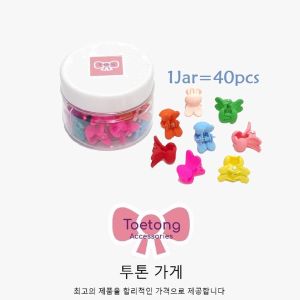 40pcs Jedai Doff MIni Karakter Set isi 40pcs Jepitan Poni Rambut Jepit Rambut Bayi Baby Hair Clips