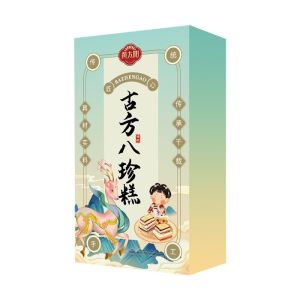 110g(6pc) Huang Taiyang Ancient Formula Eight Treasure Cake for Stomach Nourishment for Adults and Children with Yam Euryale Seed Lions Mane Mushroom and Spleen-Stomach Nourishing Pastry Chinese Yam Cake