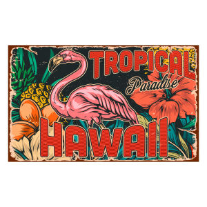 Hantar dari gudang tempatanNew Hawaiian-themed birthday backdrop cloth for home party decoration banner flag hanging cloth