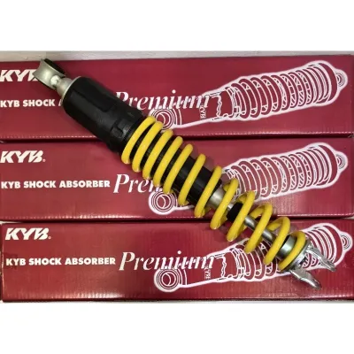 KYB VARIO 160 345MM ABSORBER MONOSHOCK -(BLACK /RED /YELLOW)- STANDARD ORIGINAL SPEC.
