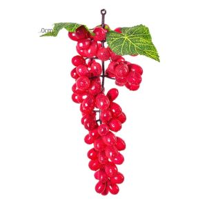 HOUCHU Fake Simulated Fruit Grape Skewers Lifelike Plastic Artificial Fruit Plant Decoration Hanging Fruit Models Shop
