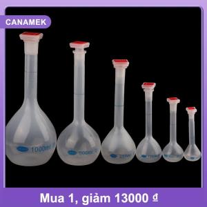 【CANAMEK】 25 50 100 250 500 1000ml Thể tích Flask với Stopper cổ dài đo Flask tốt nghiệp chai cho thử nghiệm phòng thí nghiệm Nguồn cung cấp