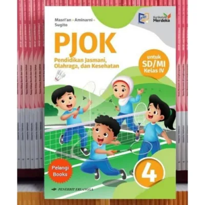 Buku PJOK untuk SD / MI kelas 4 kurikulum merdeka Erlangga