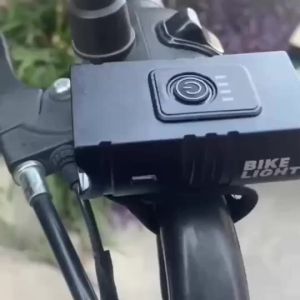Đèn xe đạp Pro 360° Cảnh báo xoay & bên Đèn pin hợp kim nhôm USB-C cho chùm tia dài