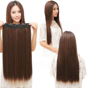 【COD&Spot goods】 70cm Wig Big Wave Hair Extension Piece Simulation Hair Piece Invisible Seamless U-shaped Natural Hair Extension Wavy Wig Human Hair for Women Curly Hair Extensions with Clip Tone Black Light Brown Long Big Layer Wigs Synthetic