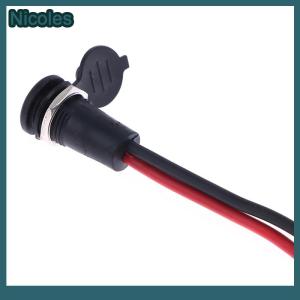 [Nicoles] 1Pc DC power Female With Cable Wired 5.5 x 2.1 5.5x2.5mm DC Socket High Current All Male Female Power Plug Connector