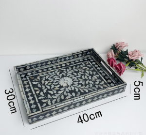 French light luxury natural shell tray household living room coffee table tea high-end dining table storage fruit Plate