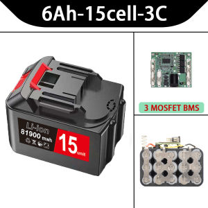 M-akita High Density Lithium Ion Battery Large Capacity Replacement Power Tool Battery For Wrench Angle Grinder