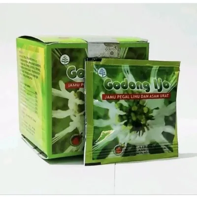 BISA COD 1 Box kapsul godong ijo original redakan asam urat pegel linu Ampuh - HERBALDIAN.ID