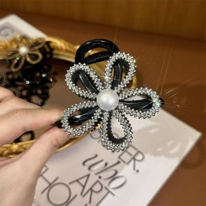 Zircon Pearl Flower Hairpin Female Korean Fashion Elegant Hair Clip Hair Accessories