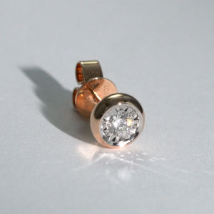 Chow Sang Sang 周生生 Daily Luxe Fantasy 18K White Rose Gold Diamond Single Earring 92876E [Sold Single Not Pair]