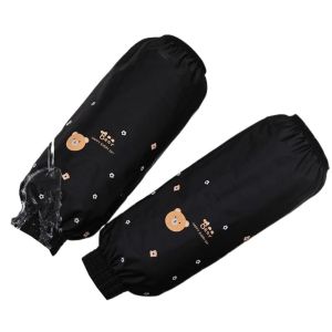 BAGUO(霸果) 1Pair Bear Elastic Band Waterproof Oversleeves Cute 33x17cm Oilproof Oversleeves Winter Waterproof Sleeve Thick Arm Sleeve Housework