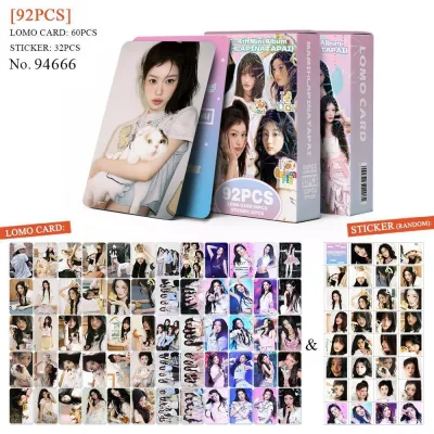 Set 60 lomo card và 32 sticker ILLIT cute 2026
