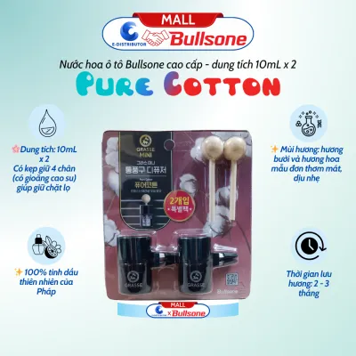 Nước hoa ô tô cao cấp Bullsone Grasse Mini - Dạng treo Dung tích 10ml - Hàng chính hãng