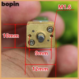 Bopin Micro N20 Gear Motor Slow Speed Metal Gearbox Reducer Electric Motor DIY Toy