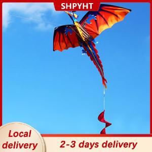 [COD] SHPYHT Local delivery Ship within 24 hours Large 3D Nylon Kite Flying Dragon Kite with 100m Line Family Outdoor Sports Toy
